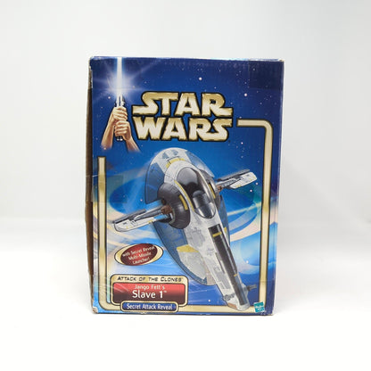 Vintage Hasbro Star Wars Vehicle Jango Fett's Slave 1 Ship AOTC - MIB 2001 Hasbro Star Wars Vehicle