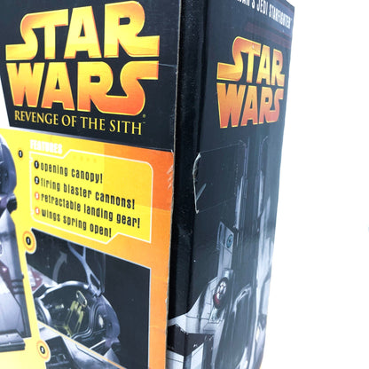 Vintage Hasbro Star Wars Vehicle Obi-Wan's ROTS Jedi Starfighter - MIB 2005 Hasbro Star Wars Saga Collection Vehicle