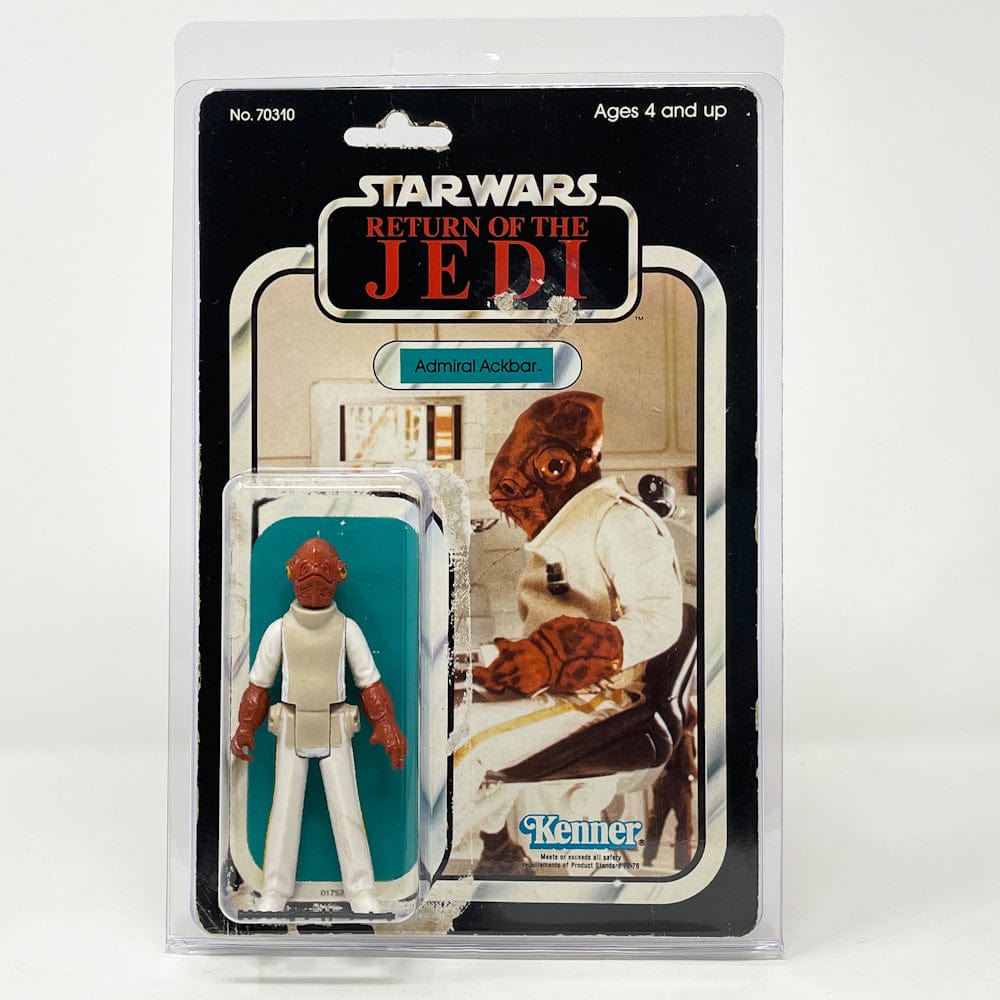 Vintage Kenner Star Wars BCF Admiral Ackbar complete w/ ROTJ Cardback in Clamshell