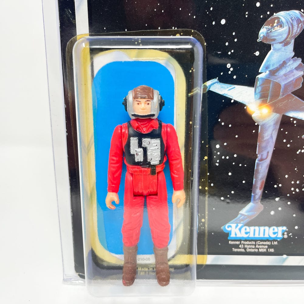 Vintage Kenner Star Wars BCF B-Wing Pilot w/ Canadian ROTJ Cardback in Clamshell