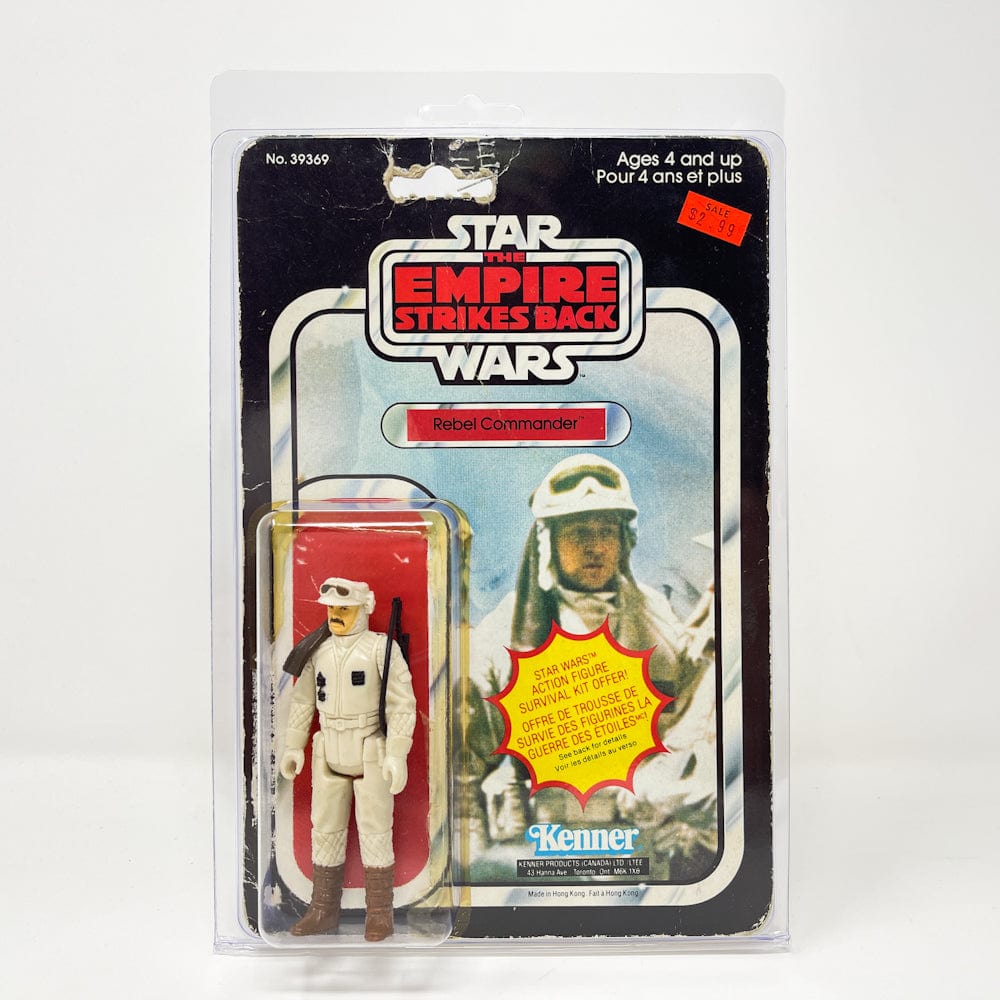 Vintage Kenner Star Wars BCF Rebel Commander Complete w/ Canadian ESB Cardback in Clamshell