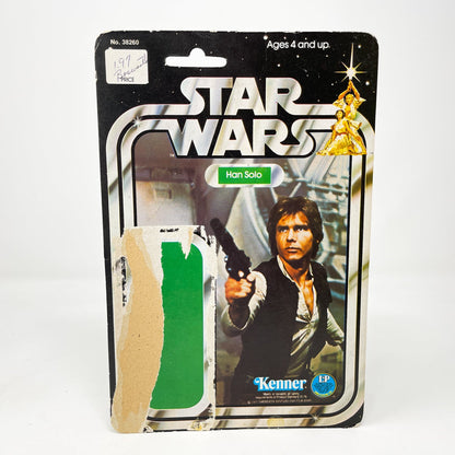 Vintage Kenner Star Wars Cardback Han Solo Star Wars Cardback (12-back)