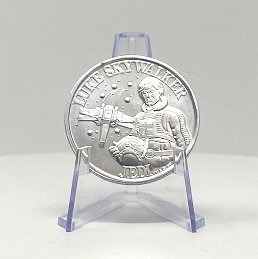Vintage Kenner Star Wars Coin Luke Skywalker X-Wing Pilot POTF Coin