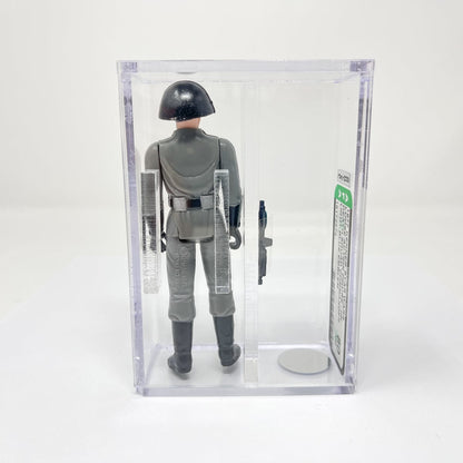 Vintage Kenner Star Wars LC Death Squad Commander Light Blue - AFA 80