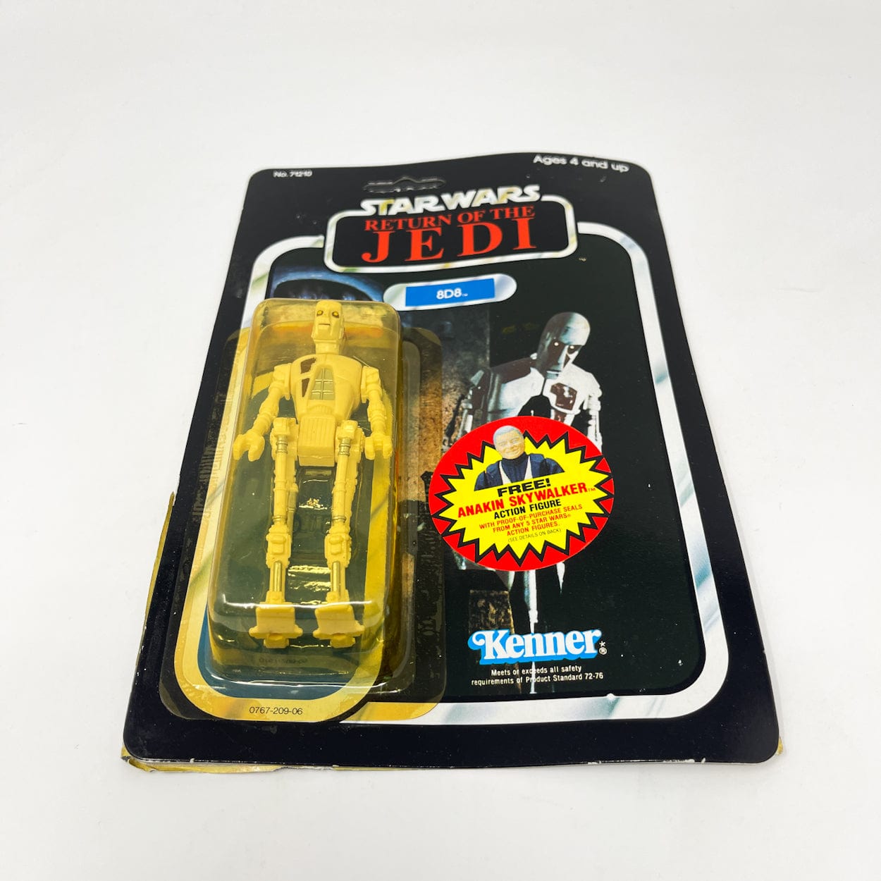 Vintage Kenner Star Wars MOC 8D8 ROTJ 79B-back  - Mint on Card