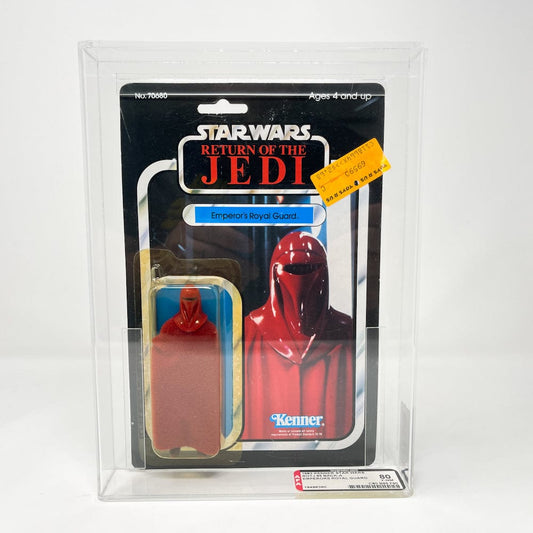 Vintage Kenner Star Wars MOC Emperor's Royal Guard 65A  - AFA 80Y MOC