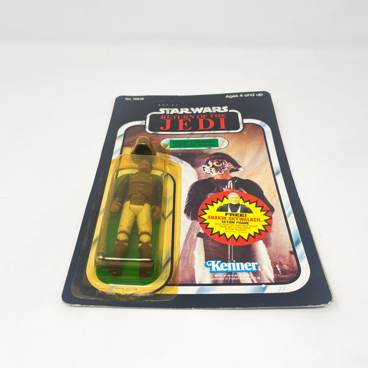 Vintage Kenner Star Wars MOC Lando Skiff Guard ROTJ 77B - Mint on Card