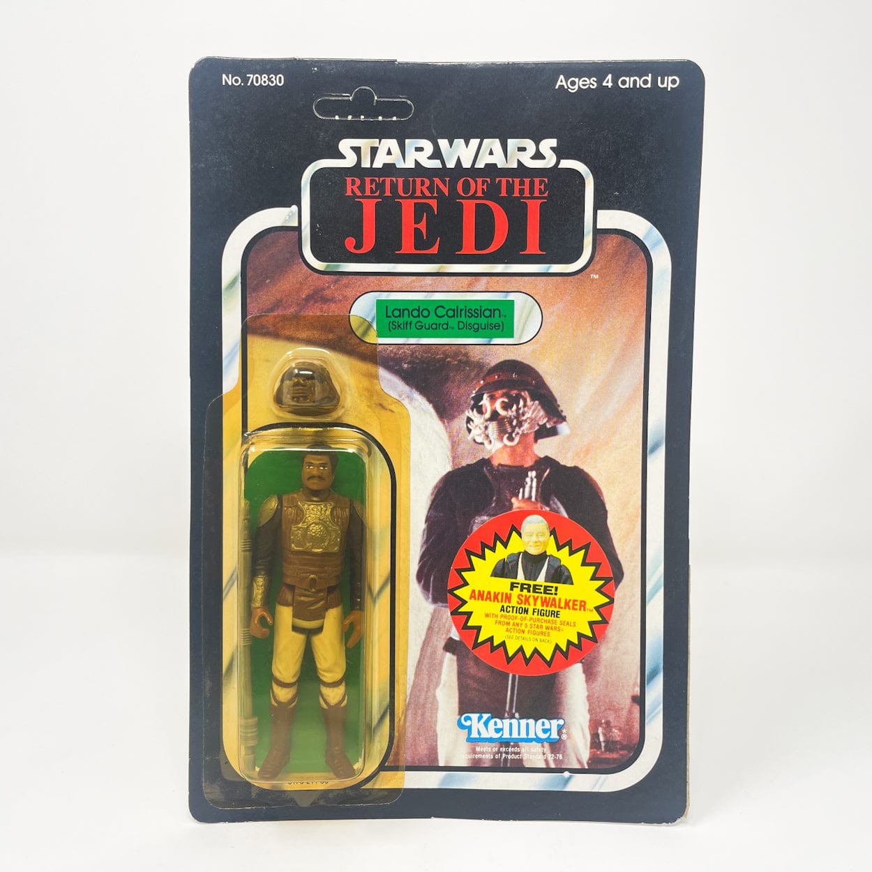 Vintage Kenner Star Wars MOC Lando Skiff Guard ROTJ 77B - Mint on Card