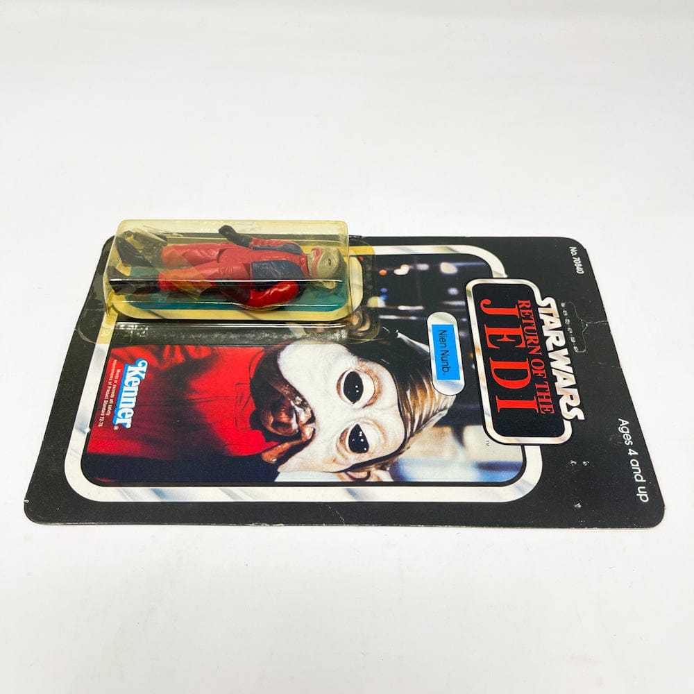 Vintage Kenner Star Wars MOC Nien Nunb ROTJ 65A-back - Mint on Card Vintage Star Wars Figure