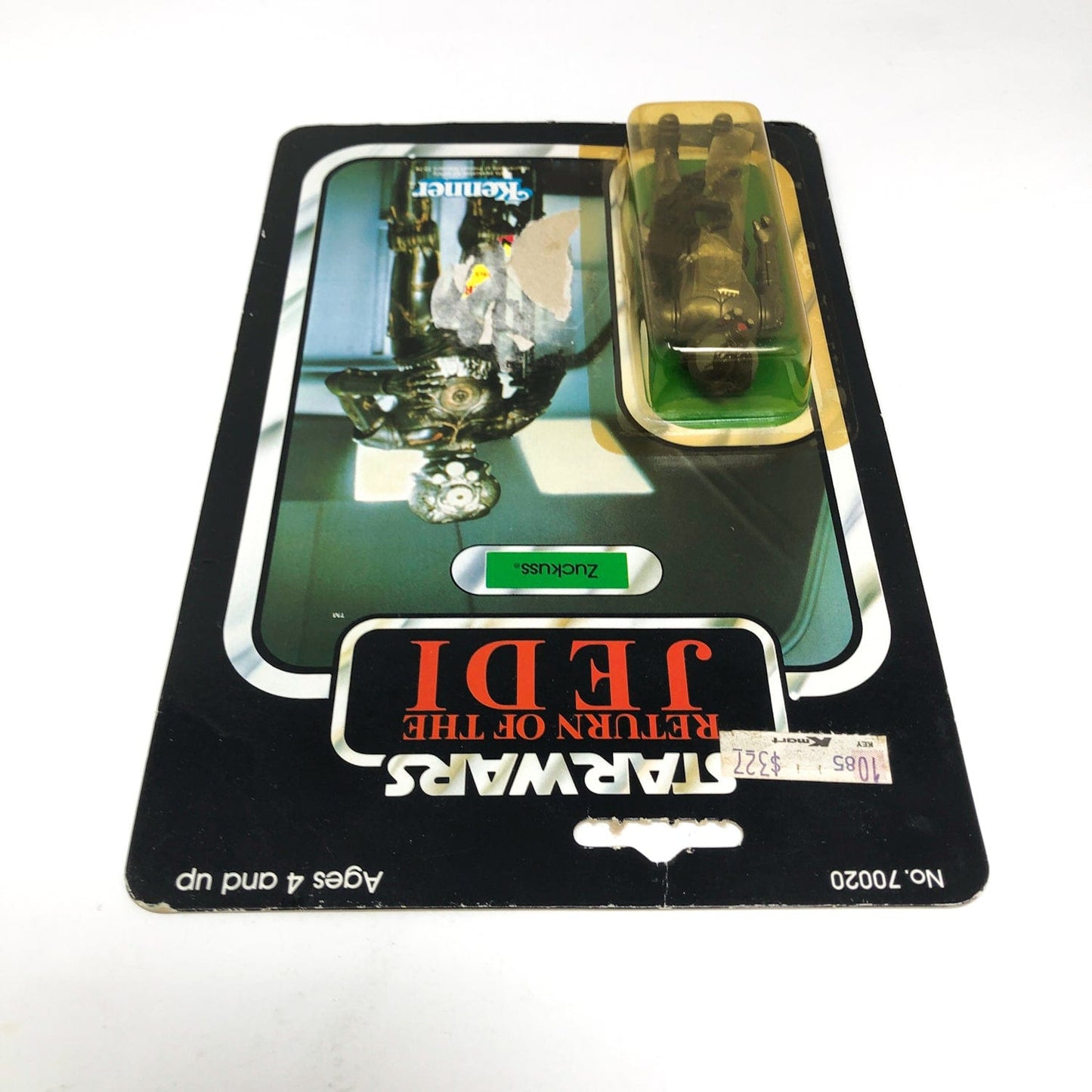 Vintage Kenner Star Wars MOC Zuckuss ROTJ 77B - Mint on Card