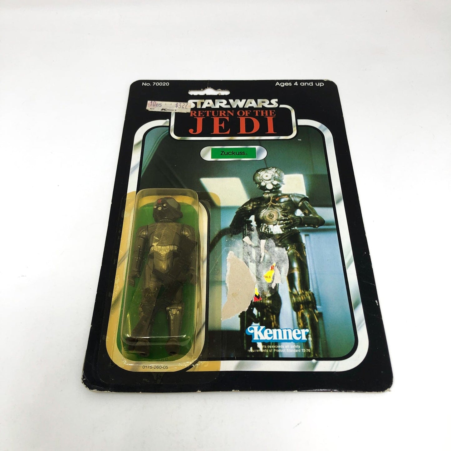 Vintage Kenner Star Wars MOC Zuckuss ROTJ 77B - Mint on Card