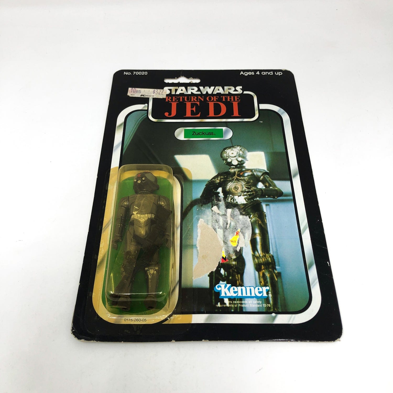 Vintage Kenner Star Wars MOC Zuckuss ROTJ 77B - Mint on Card