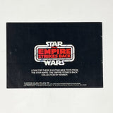 Vintage Kenner Star Wars Paper Empire Strikes Back Yoda w/ Logo Back Mini-Catalog (1980)