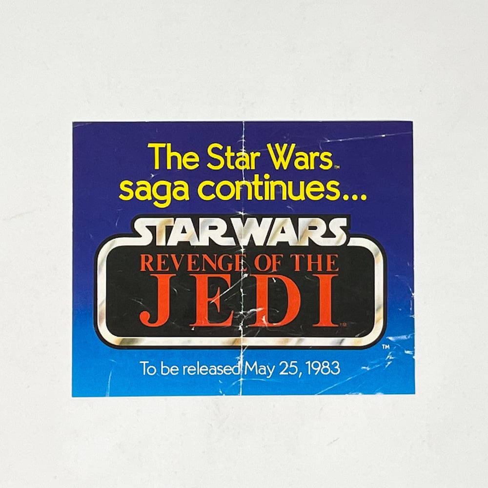 Vintage Kenner Star Wars Paper Kenner Revenge of the Jedi Mailer Insert