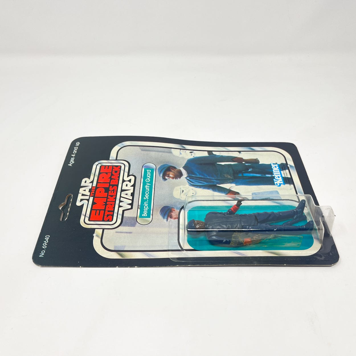 Vintage Kenner Star Wars Toy Bespin Guard (Black) 48A Back - Mint on Card