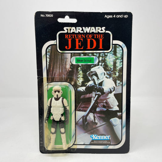 Vintage Kenner Star Wars Toy Biker Scout ROTJ 77A  - Mint on Card