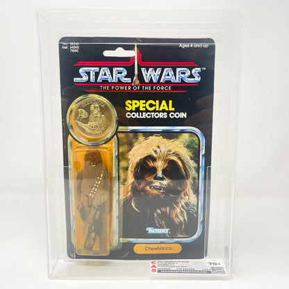 Vintage Kenner Star Wars Toy Chewbacca POTF 92A-back - MOC AFA 70+