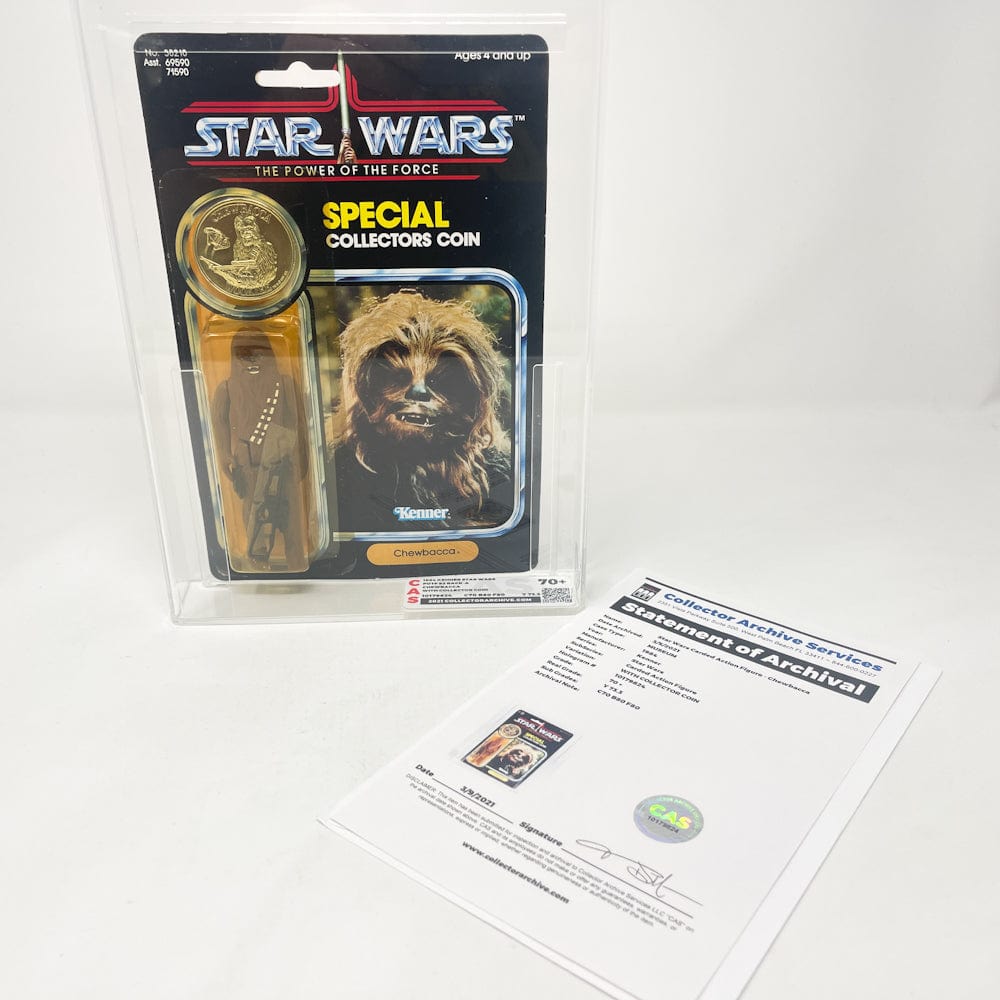 Vintage Kenner Star Wars Toy Chewbacca POTF 92A-back - MOC AFA 70+