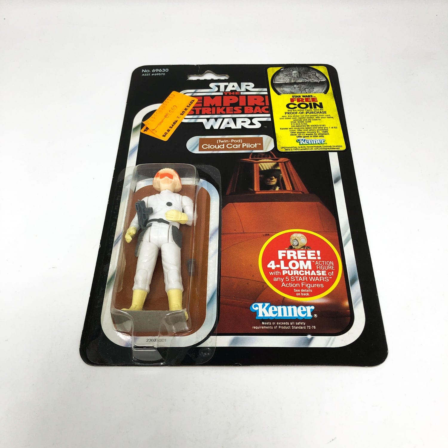 Vintage Kenner Star Wars Toy Cloud Car Pilot ESB 47A  - Mint on Card