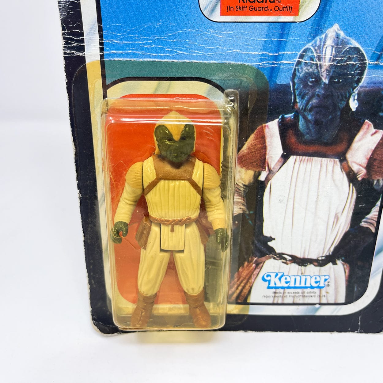 Vintage Kenner Star Wars Toy Klaatu Skiff Guard ROTJ 77a-back - Mint on Card