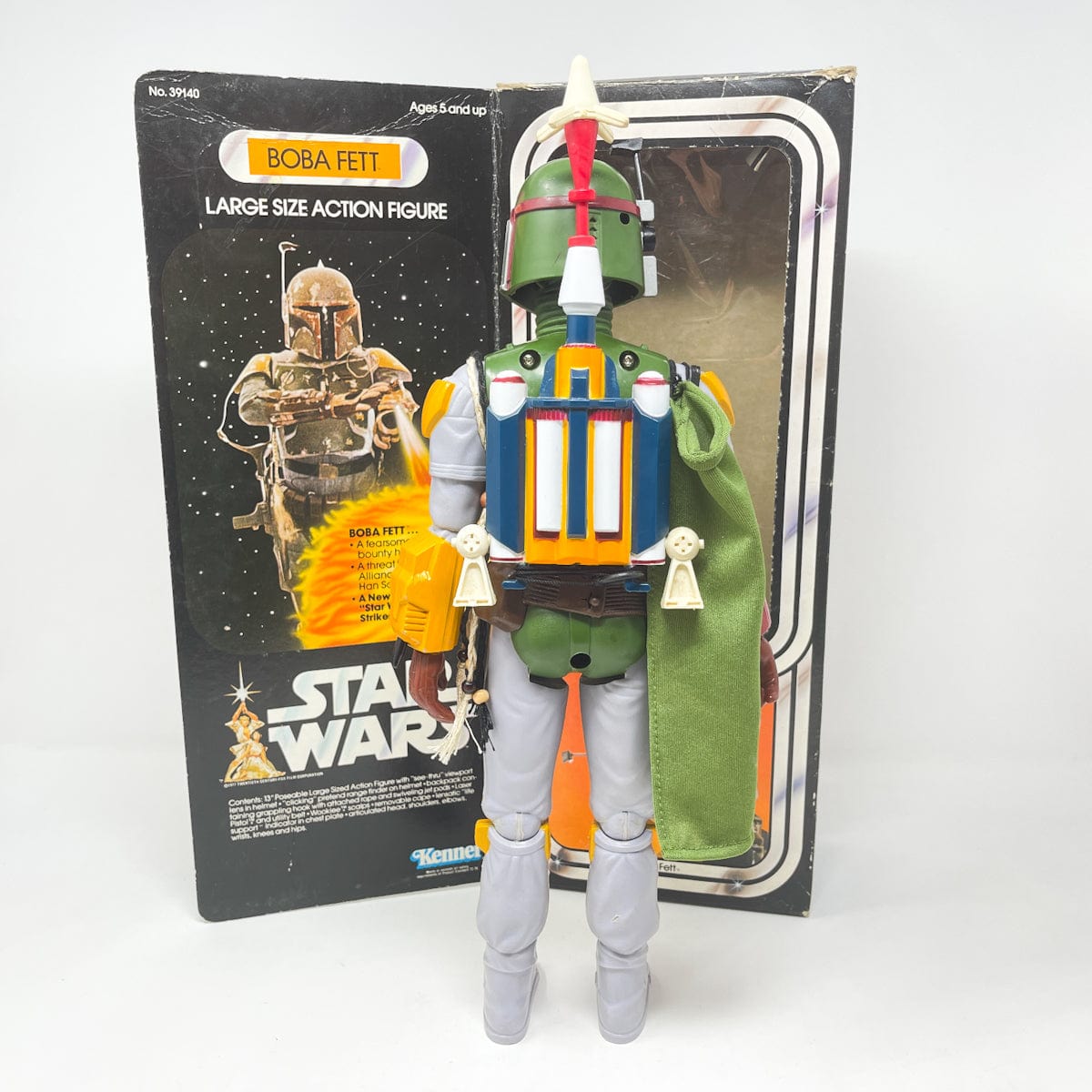 Vintage Star Wars 12 inch Boba Fett in Box Complete Kenner LSAF
