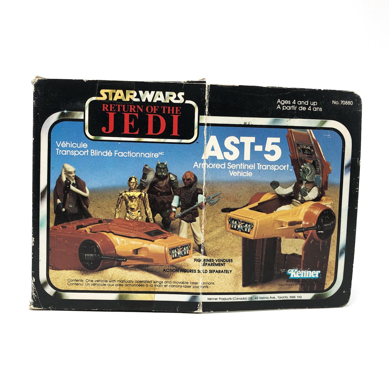 Vintage Kenner Star Wars Vehicle Mini-Rig AST-5 Canadian ROTJ Box