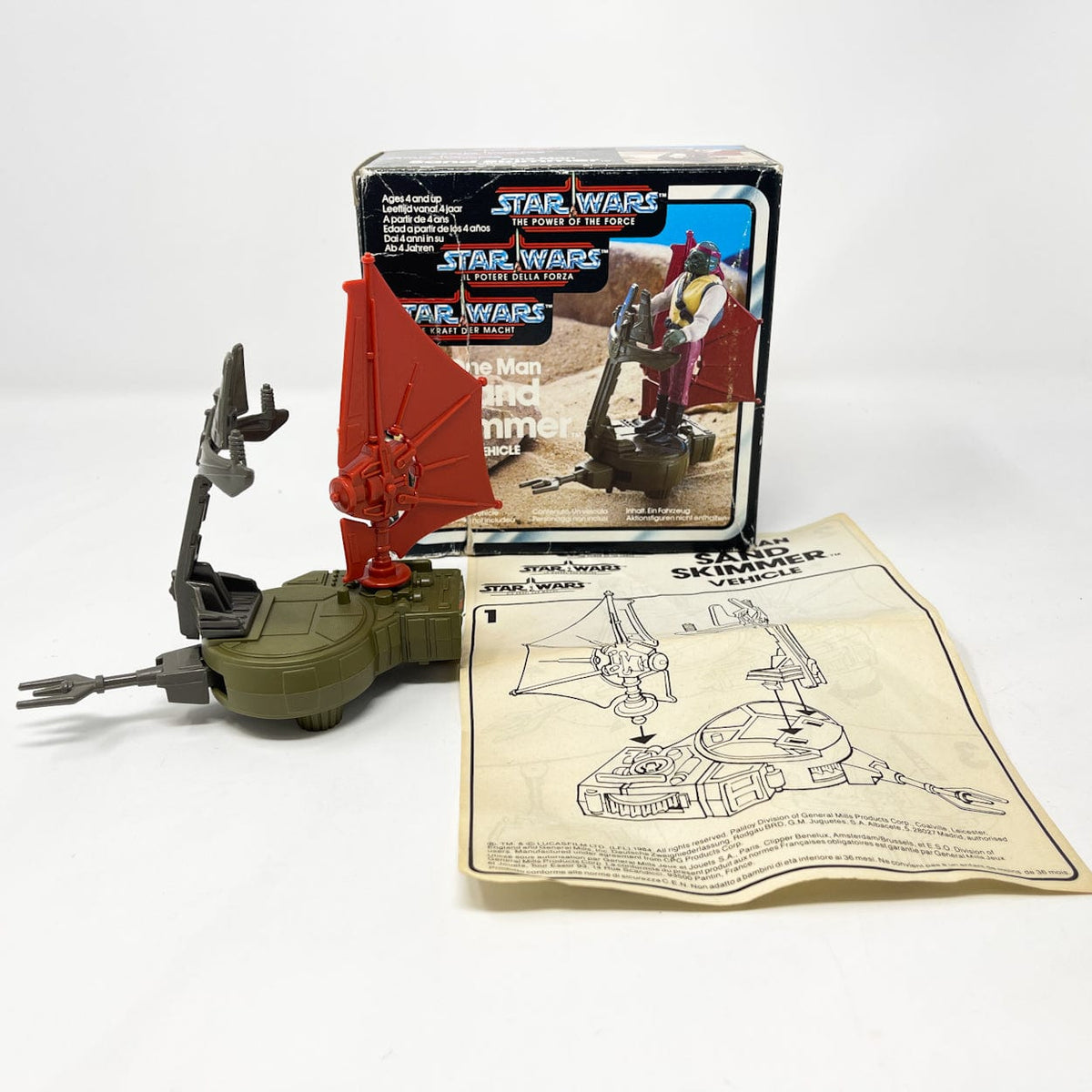 Kenner Mini Rig Collection Mini-Rig Kenner POTF Sand Skimmer - Loose Complete Body Rig Star Wars ...