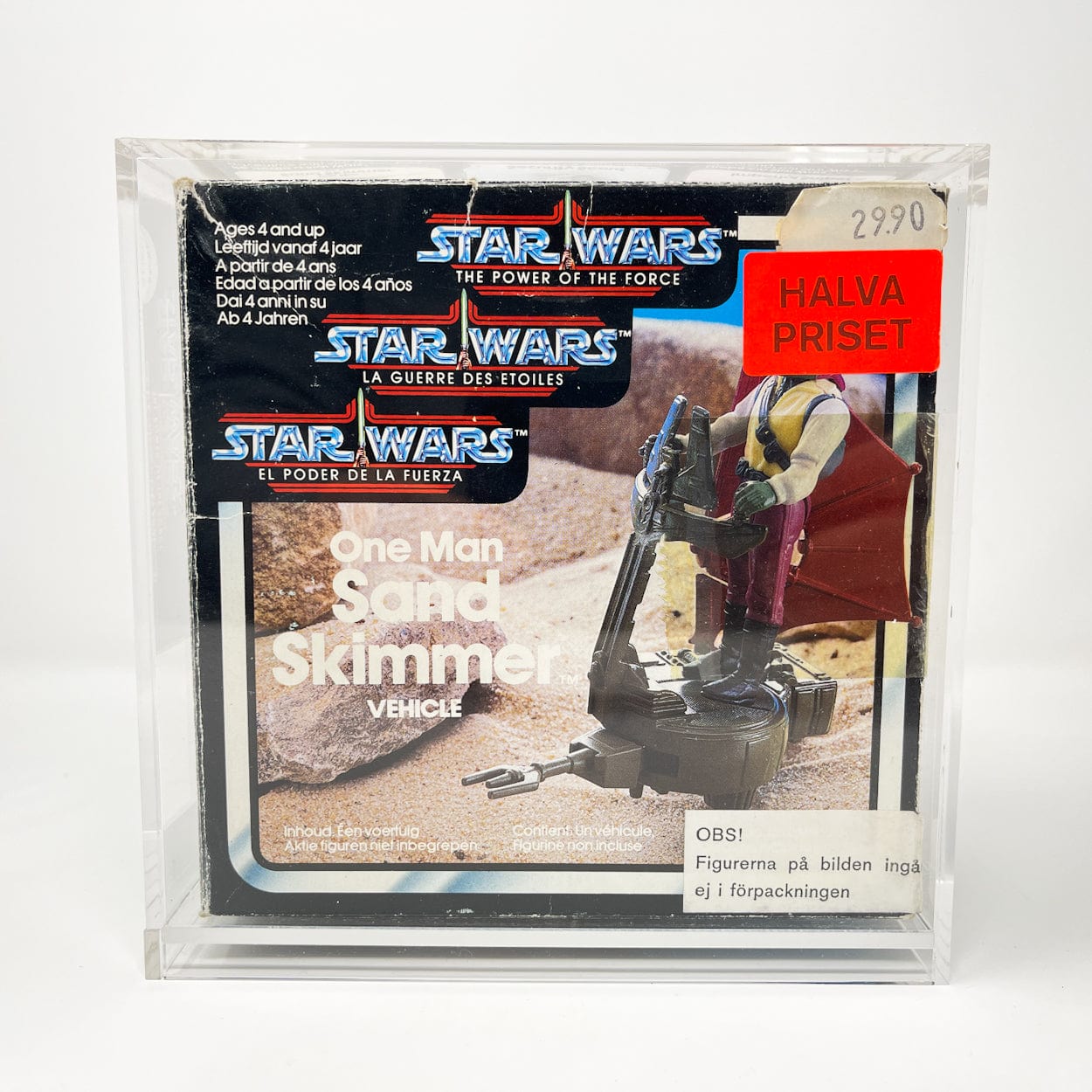 Vintage Kenner Star Wars Vehicle Mini-Rig POTF One Man Sand Skimmer - Complete in Box