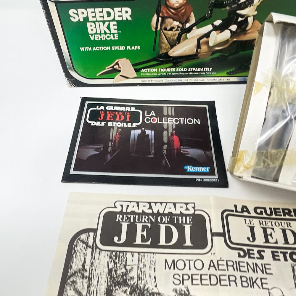 Vintage Kenner Star Wars Vehicle Speeder Bike - Complete in Canadian ROTJ Box