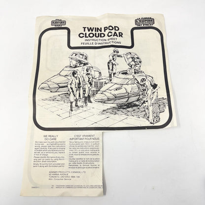 Vintage Kenner Star Wars Vehicle Twin Pod Cloud Car in Canadian SPECIAL OFFER  Box