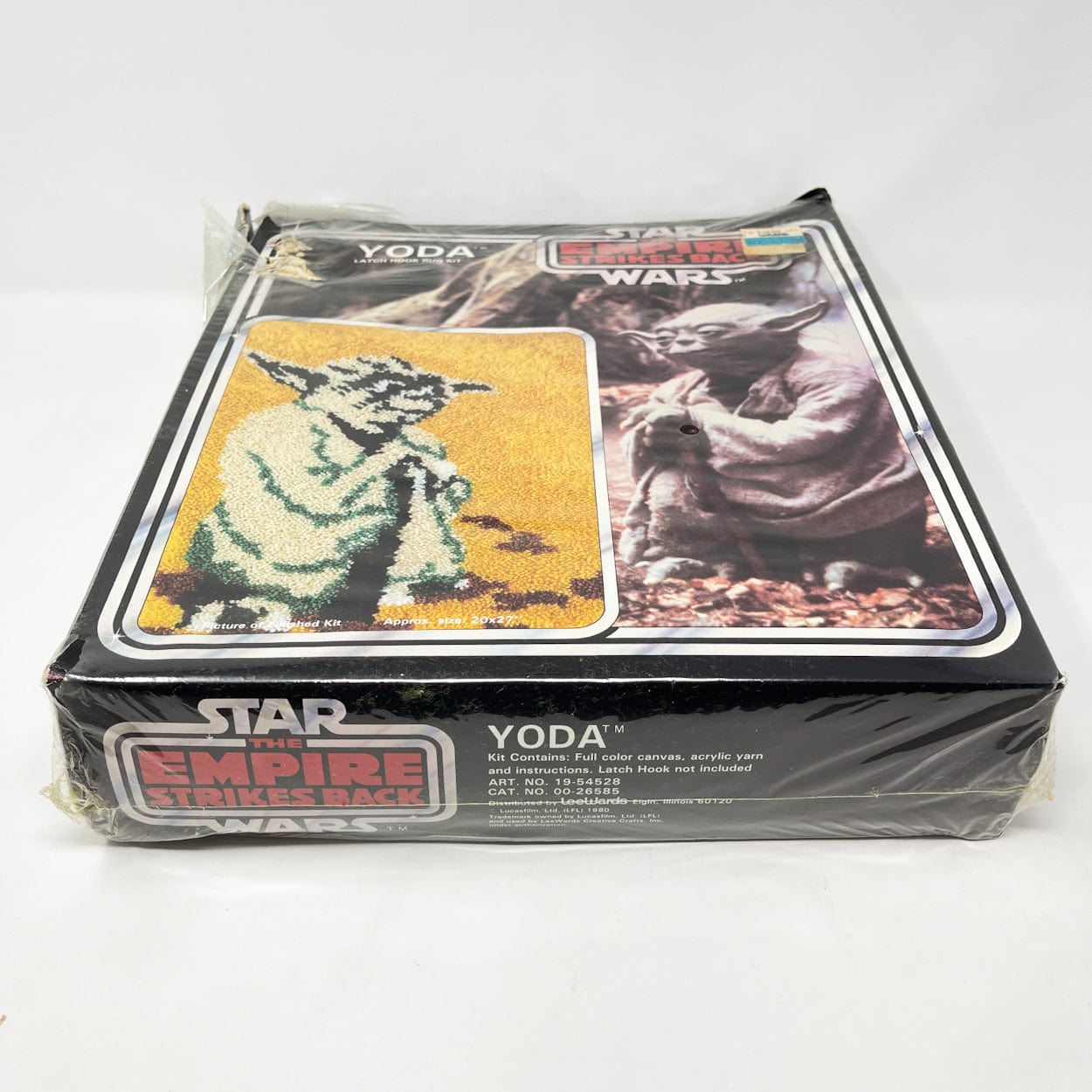 Vintage Lee Ward Star Wars Non-Toy Yoda Latch & Hook Rug Kt - MIB