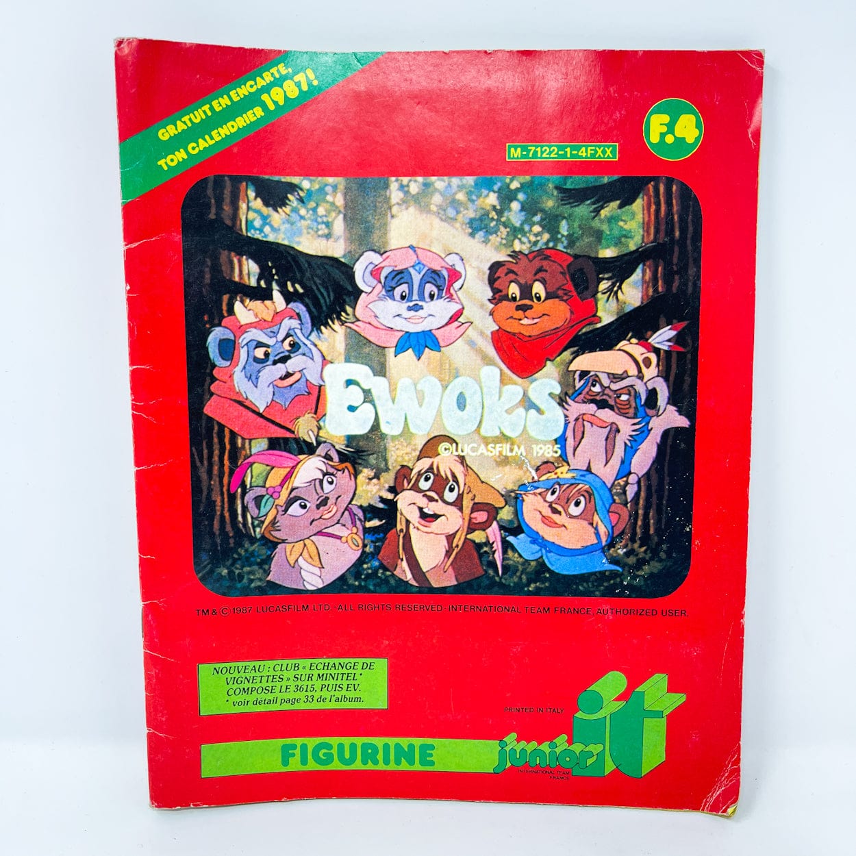 Vintage Panini Star Wars Non-Toy Ewoks Sticker Book - France