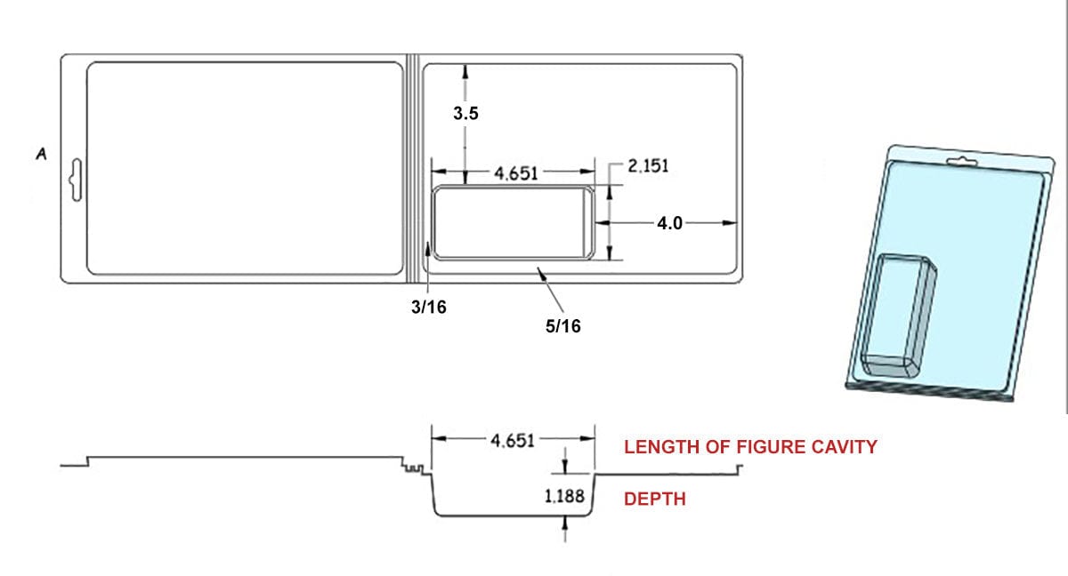 Vintage 4th Moon Toys Star Wars Supplies Bubble Clamshell Cases for Loose Figure & Cardback