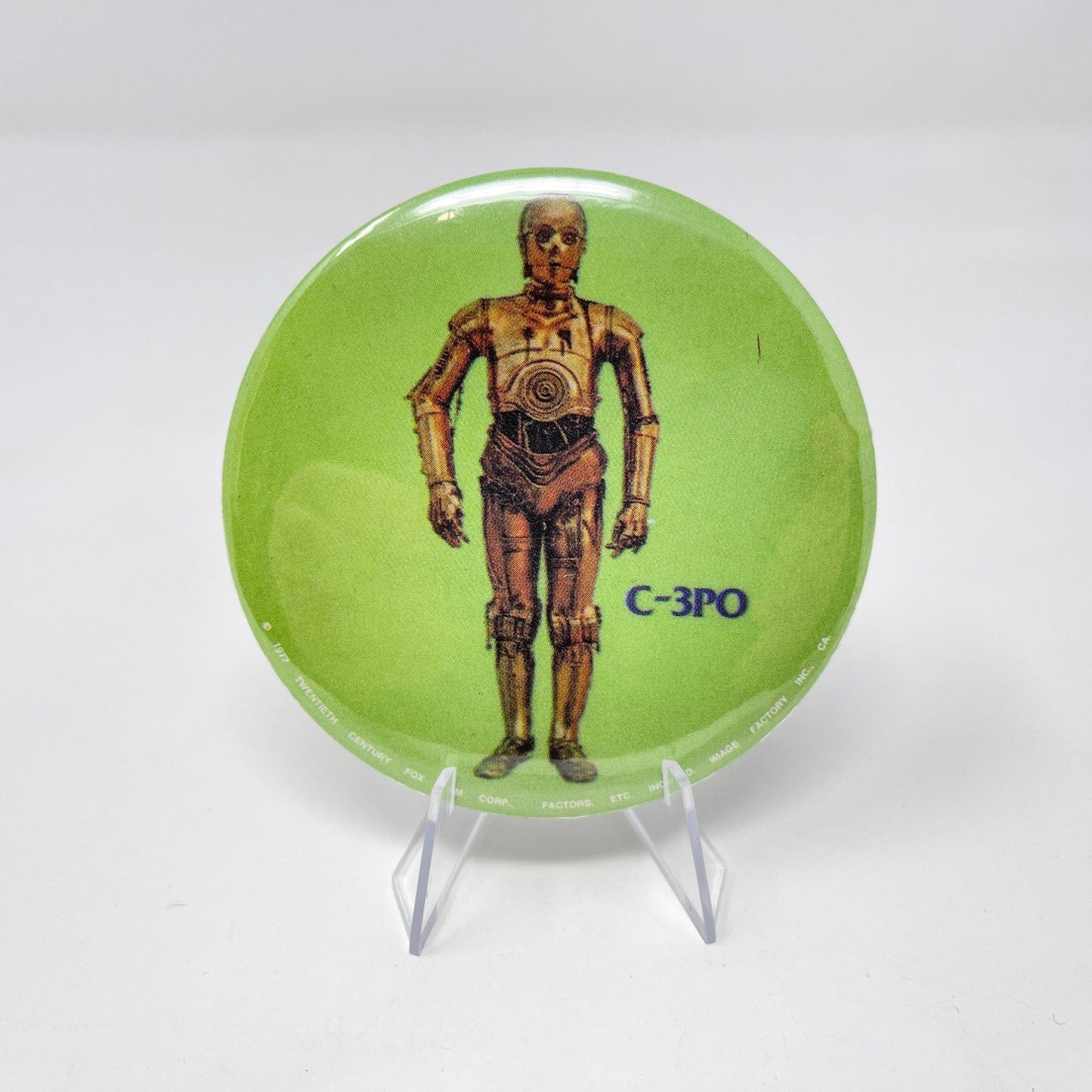 Vintage Factors Star Wars Non-Toy C-3PO Button - Factors  (1977)