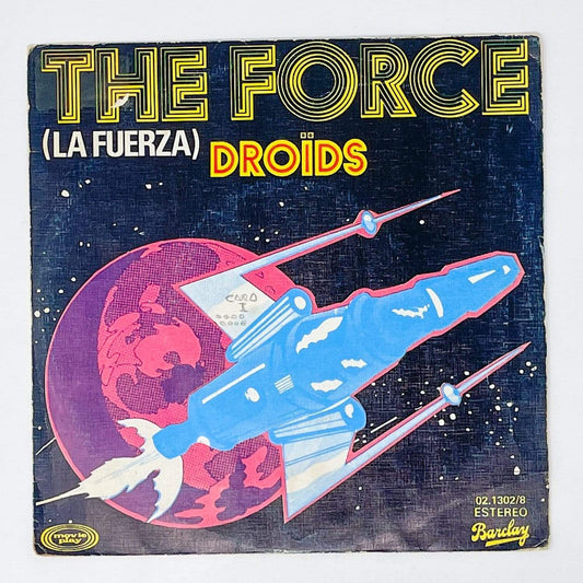 Vintage Foreign Vinyl Star Wars Non-Toy The Force (La Fuerza) 7" Record - The Droids - Spain (1977)
