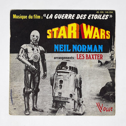 Vintage Foreign Vinyl Star Wars Vinyl Music from Guerre Des Etoiles - France (1977)