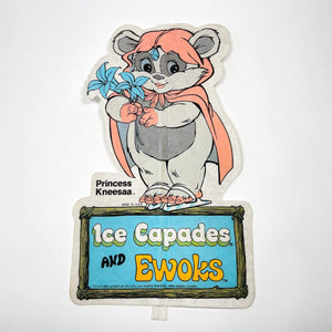 Vintage Ice Capades Star Wars Non-Toy Kneesa Ice Capades EWOKS Pennant (1985)