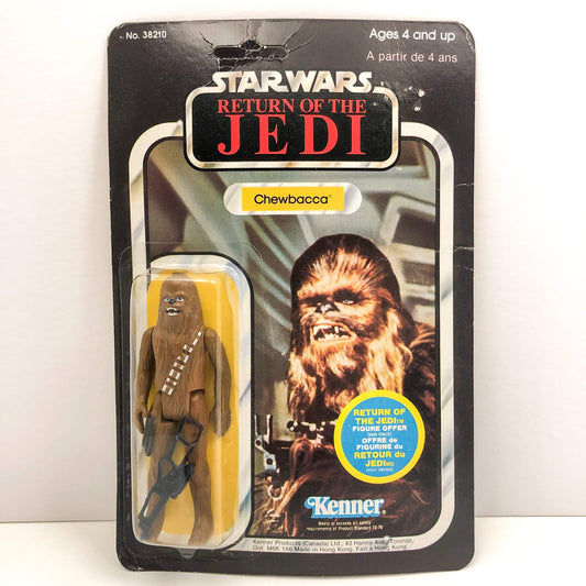 Chewbacca ROTJ 65 Back Kenner Canada - Mint on Card