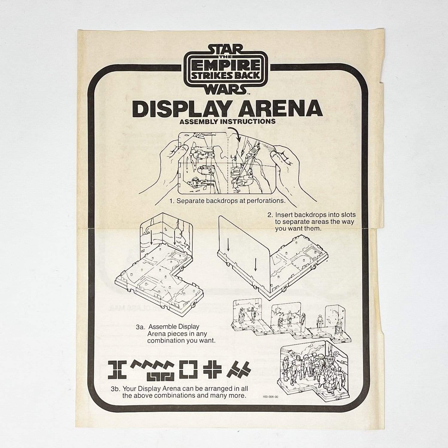 Esb Display ESB Display Arena (Mail-Away) Instructions Kenner Manual Vintage Star ...