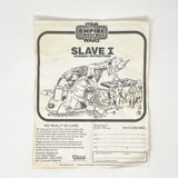 Vintage Kenner Star Wars Paper ESB Slave I Instructions