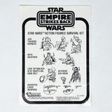 Vintage Kenner Star Wars Paper ESB Survival Kit (Mail-Away) Instructions