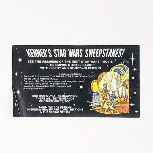 Vintage Kenner Star Wars Paper Kenner Star Wars Sweepstakes Insert (1979)