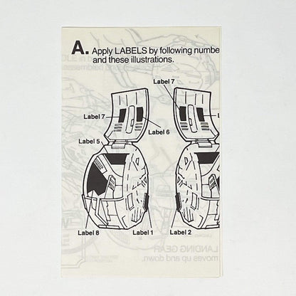 Vintage Kenner Star Wars Paper ROTJ Endor Forest Ranger Mini-Rig Instructions