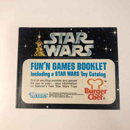 Star Wars Burger Chef Kenner Fun Book Mini-Catalog Insert (1978)
