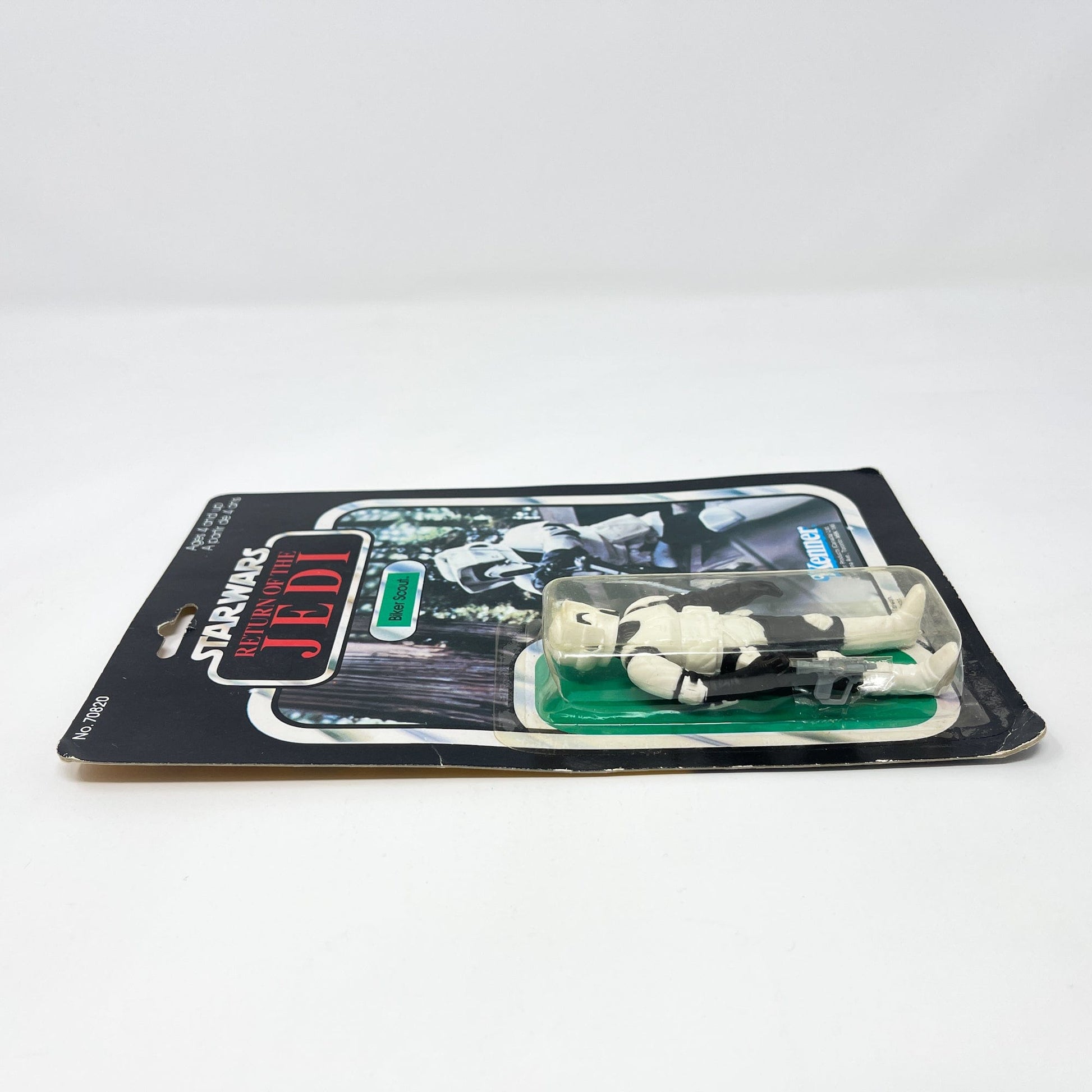Vintage Kenner Star Wars Toy Biker Scout Canadian ROTJ 77-back