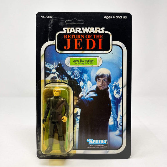 Vintage Kenner Star Wars Toy Luke Skywalker Jedi Knight 79A-back  - Mint on Card