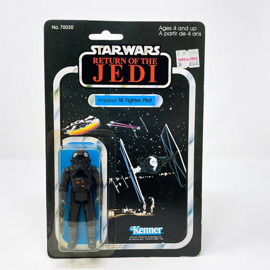 Vintage Kenner Star Wars Toy TIE Pilot ROTJ Canadian 77 Back - Mint on Card