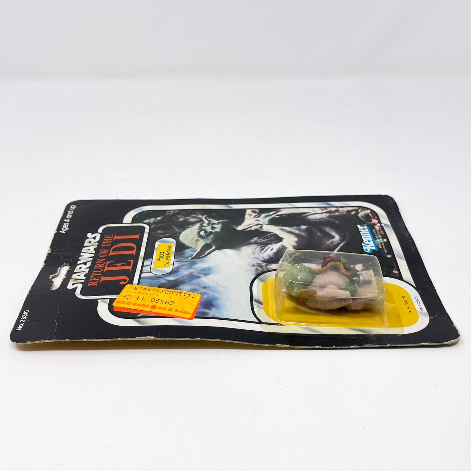 Vintage Kenner Star Wars Toy Yoda (Brown Snake) Kenner ROTJ 77-back - MOC