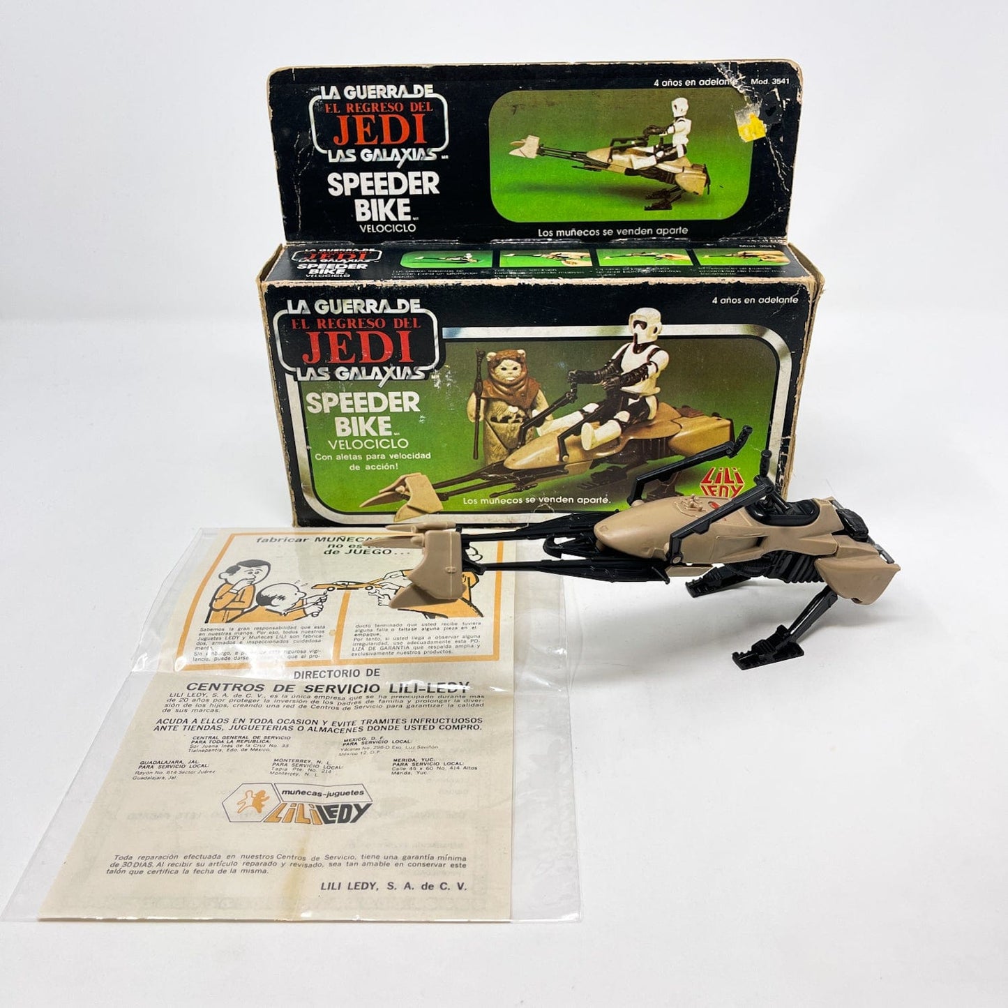 Vintage Kenner Star Wars Vehicle ROTJ Speeder Bike - Lily Ledi in Box