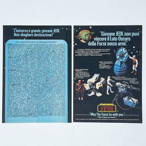 Vintage Meccano Star Wars Ads Harbert ROTJ ESB Mini-Rigs Print Ad - Italy (1983)
